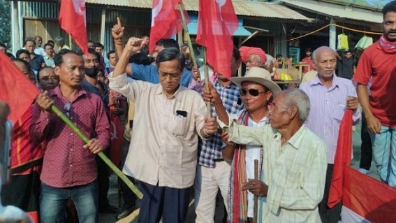 CPI-M held massive rally in Hrishyamukh CPI-M held massive rally in Hrishyamukh